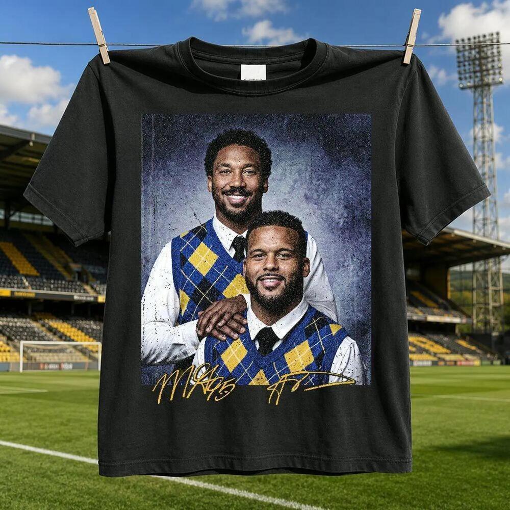 Myles Garrett Aaron Donald Step Brothers Style Los Angeles Football Shirt